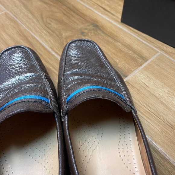 Bally Men\'s Brown/Blue Loafer Size 8.5 In Great Shape! main image 6